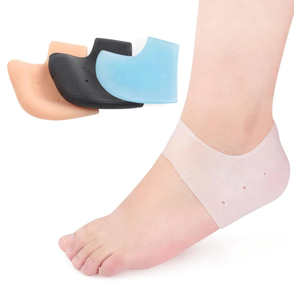 2pcs/4pcs Silicone Heel Protector Spurs Cracked Feet Plantar Fasciitis Gel Thick Heel Pad Pain Relief Foot Care Products