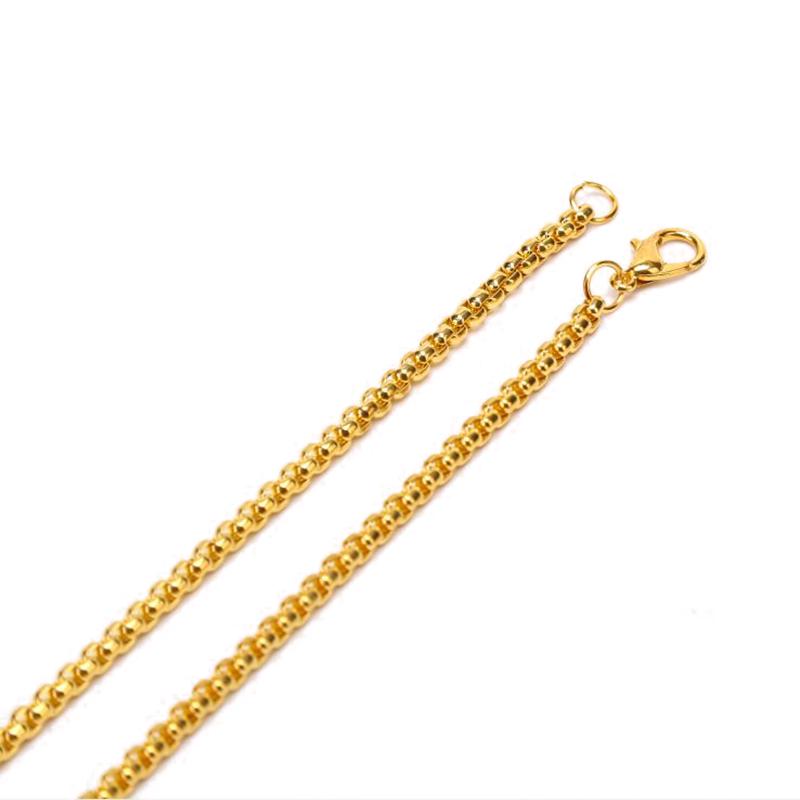 3Mm Stainless Steel Keel Chain Necklace Men Women Necklace Jewelry Gift