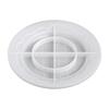 Scalloped Tray Shape Tool, Round Plate Form with Textured Center Detail for Cake Decoration Projects, Clay Handbuilding and Creative Crafts