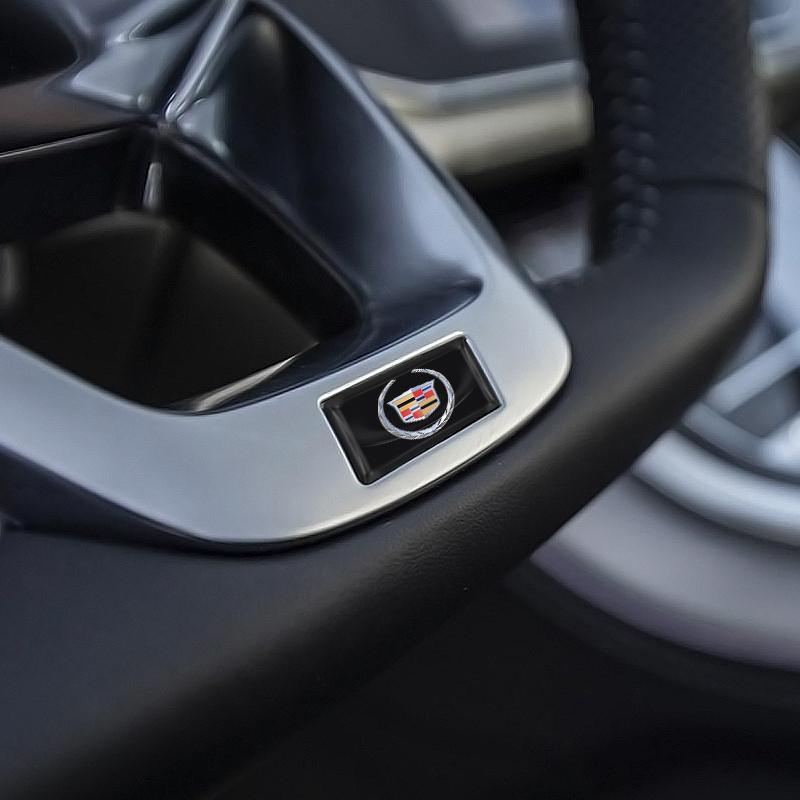 Metal Car Badge Steering Wheel Dashboard Decor Hub Caps Center Sticker For Cadillac XT5 XTS CTS BLS SLS DTS SRX Escalade Tiburon Deville