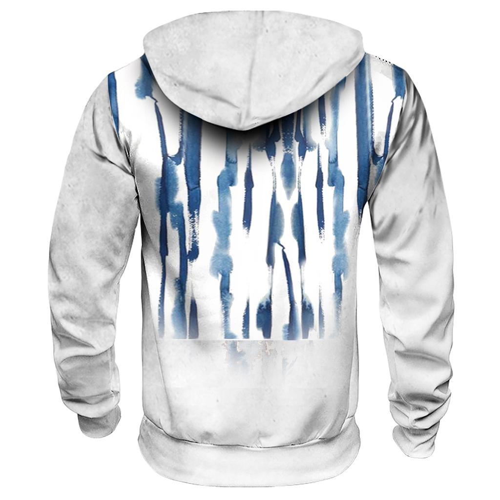 Maglione Autunnale da Uomo Taglia Grande con Cappuccio e Stampa Digitale Nuovo Maglione Basic Taglia Grande