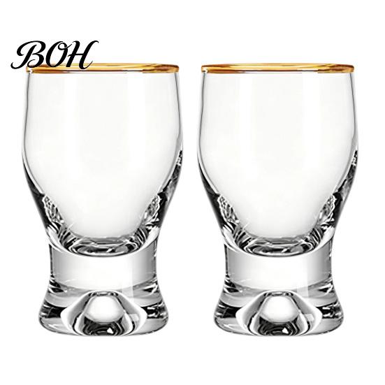 Verres à boire classiques incurvés Mini verre snifter avec base lestée ergonomique, Verres de dégustation transparents, Verres élégants pour fête, Confortable