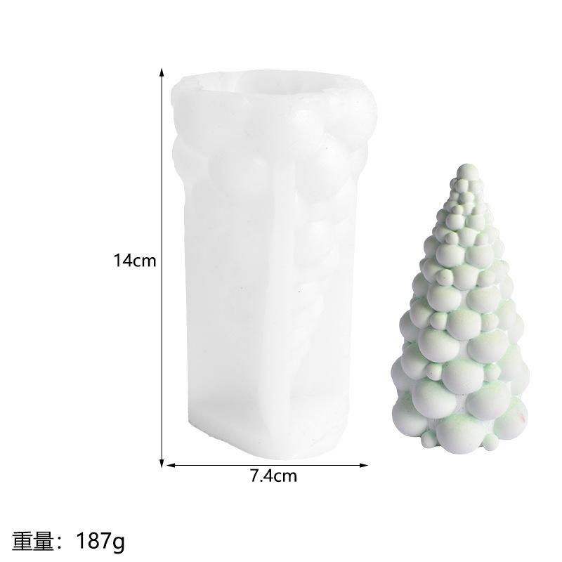 3D DIY Christmas  Silicone Candle Soap Epoxy Resin Wax Mold Silicone Cake Chocolate Making Christmas Gift Home Party Decoration