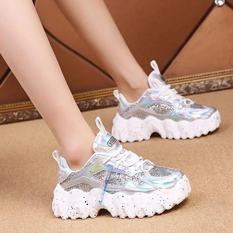 Stylish Sports Ladies Footwear Sequins Athletic Designer Luxury Fashion 2025 Women's Sneakers Shoes Cheap Aesthetic Y2k Original