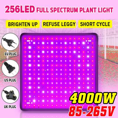 4000W 256 LED Grow Light LED Phyto-lamp Full Spectrum High Power AC85-265V LED Panel Grow Lamp for Plants Hydroponics Tent