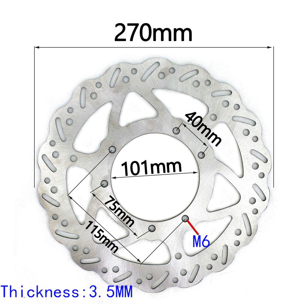 240/260/270MM Front Rear Brake Disc Rotor CRF CR125 250 500 CRF250R CRF250X CRF450R/450X Motocross Enduro Supermotard Dirt Bike