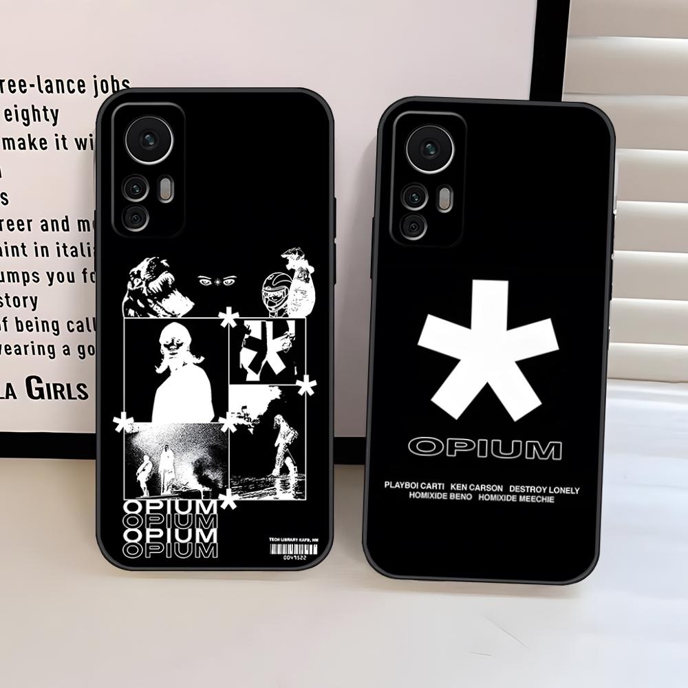 O-Opium Rap Playboi Carti Phone Case Back Cover for Xiaomi 14 13 12 11T Lite Ultra Redmi Note 13 12 10 Pro POCO F4 F5 X5 Pro