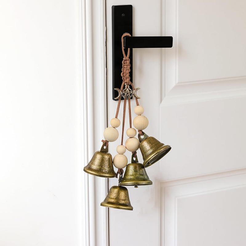 Witch Bell Hanging Decor, Witch Bells For Door For Protection, Vintage Halloween Doorbell Decoration, Magic Witch Wind Chimes