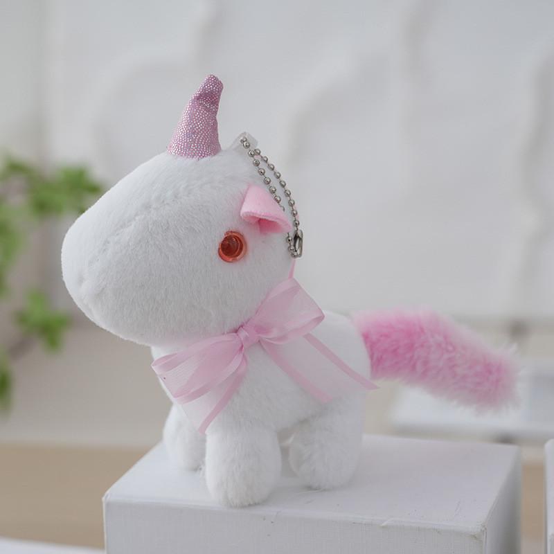 Adorable Plush Unicorn Keychain With Soft Pp Cotton Filling In Various Colors
