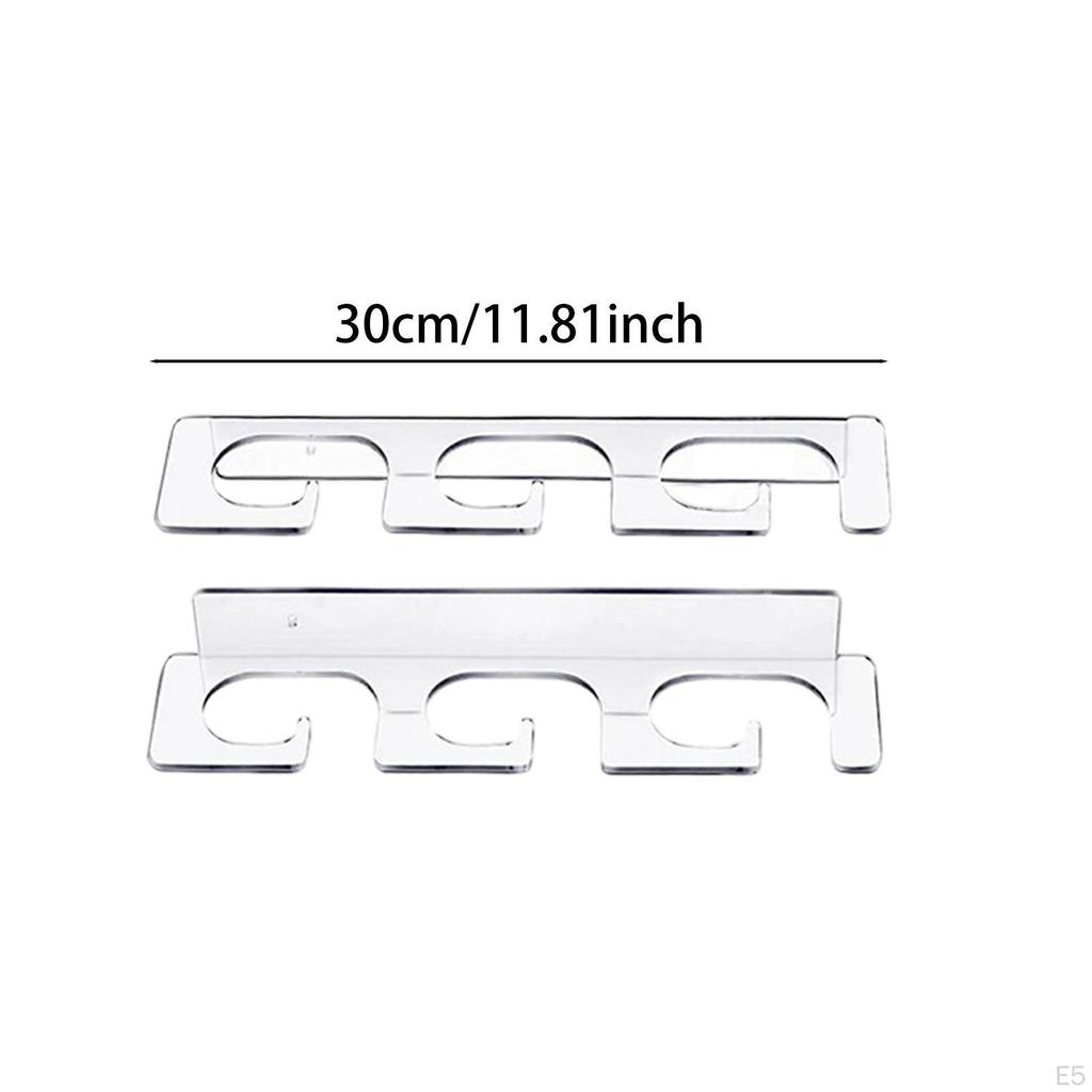 Fishing Rod Holders Organizer Wall Mounted 3 Rods Capacity Accessory Sturdy Easily Install Design