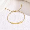 Stylish Simple and Versatile Titanium Steel Bracelet Niche Adjustable Jewelry