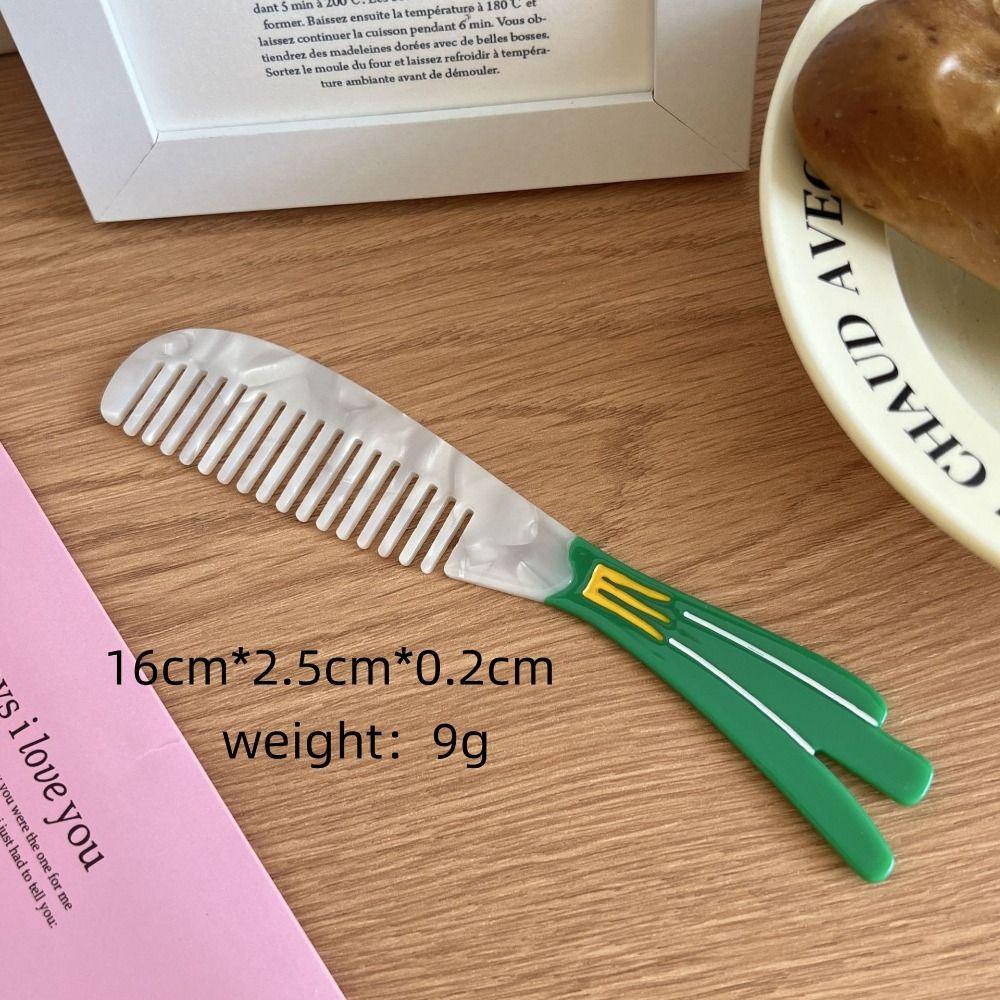 Wide Toothed Acetate Comb Fruit Design Barber Shop Comb Portable Hairdressing Comb  Women