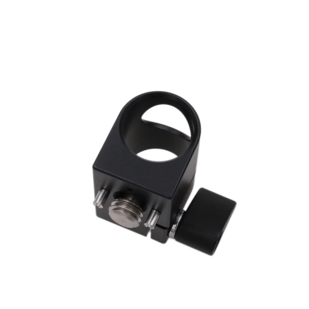 HangTon 19mm Rod Clamp Mounting Bracket for Sony ARRI RED Camera Lens Motor Wireless Screw Follow Focus 3/8" (Black)