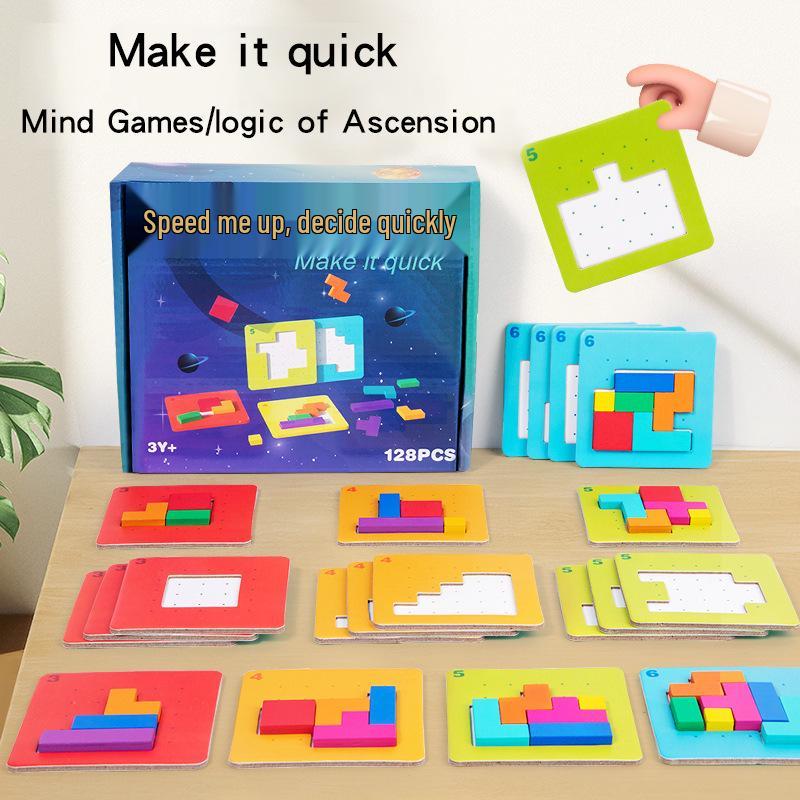 Interactive Parent-Child Battle Building Blocks Puzzle Game