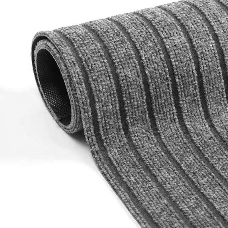 Premium PVC Backing Striped Non-Slip Water-Absorbent Floor Mat for Kitchen, Bathroom, Balcony, and Entrance.