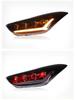Hyundai Elantra 2012-2017 LED Headlight Assembly with Daytime Running Light, Devil Eye, Sequential Turn Signal