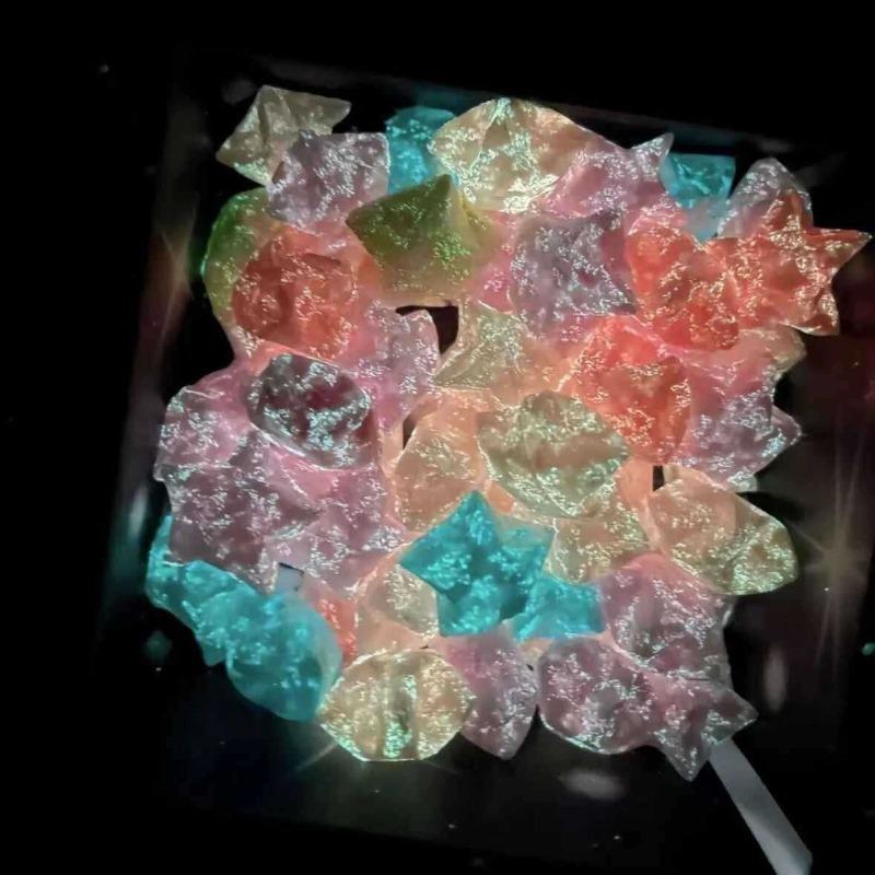 Vánoční svítící origami hvězdy Papír 10 barev Proužky Štěstí Hvězda Dekor Skládací papír Řemeslný papír DIY Umění Řemeslné potřeby