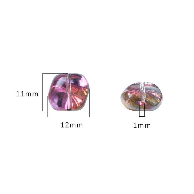 Iridescent Glass Crystal Beads for DIY Hairpin & Necklace Crafting