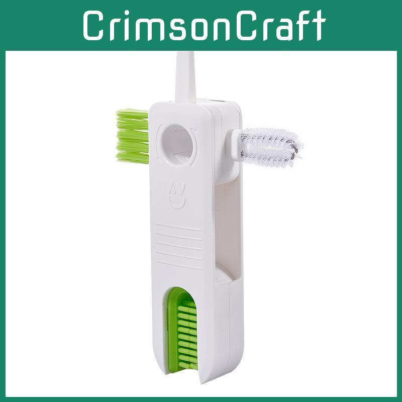 Four In One Cup Lid Brush For Glass Bottles Cleaning With Plastic Material For Kitchen Home