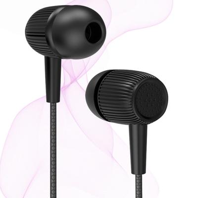 Przewodowe słuchawki douszne z redukcją szumów Plug & Play Stereo HD Kompatybilne z rozmowami Subwoofer Porty 3,5 mm Elastyczny przewód Słuchawki przewodowe douszne do domu