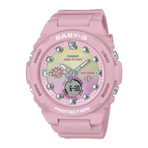 

Casio Baby-G Love Sea and The Earth Aqua Planet Collaboration Model BGA-320AQ-4AJR Women s Pink Watch