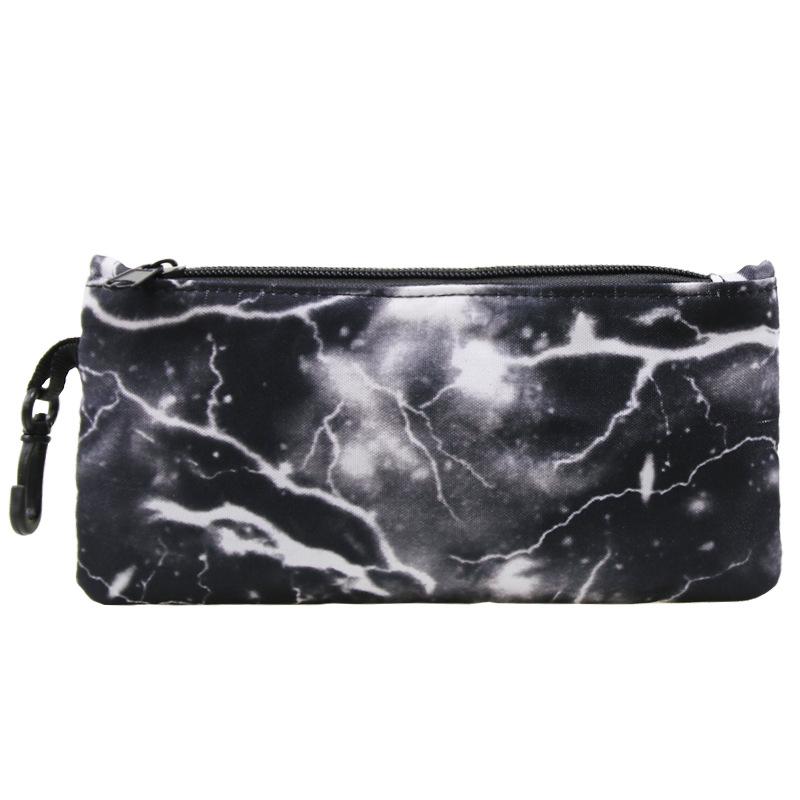 Solid Color Pencil Bag Canvas Single-layer Student Stationery Box Pencil Bag To Customize