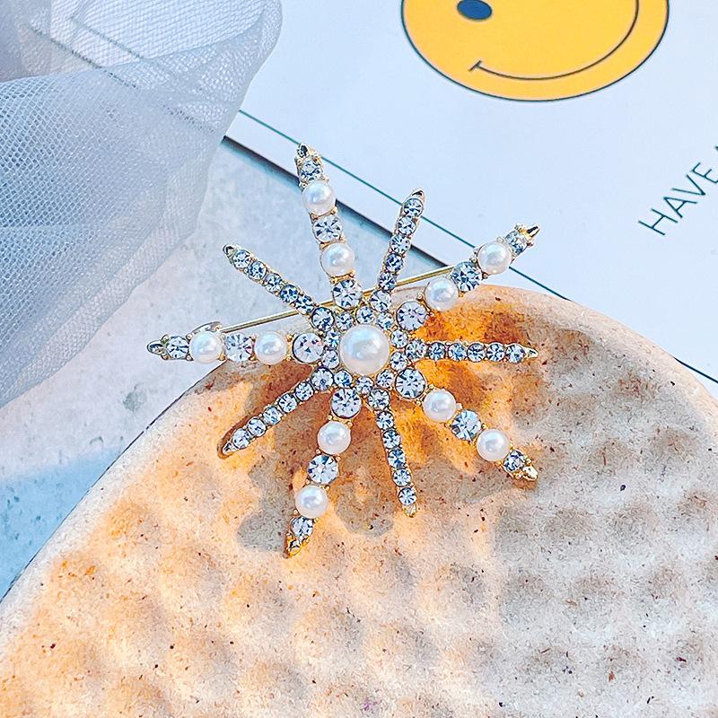 Clothing Accessories, Fashionable and Versatile Brooches, Elegant Star Corsages, Clothing Matching Pins