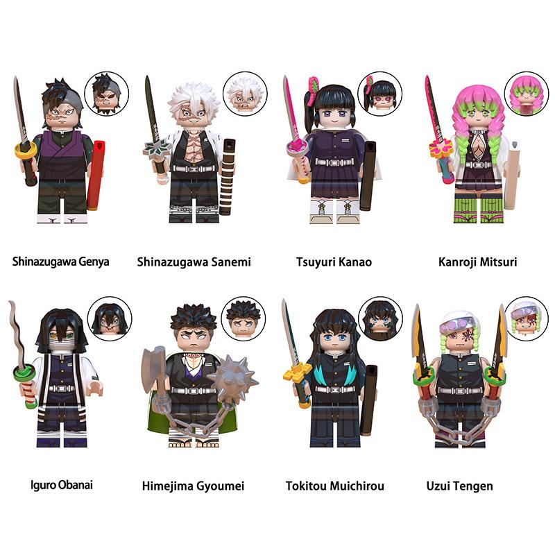 Slayer Assembled Demon Building Blocks Iguro Obanai Kanroji Mitsuri Puzzle Toy