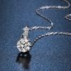 Pendant One Carat Snowflake Fashion Simulation Moissanite Necklace Women