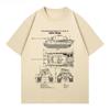 2026 New King Tiger Heavy Tank Design Tiger Weapon Military Fan Print High Quality Unisexs Crew Neck Loose Plus Size TShirt