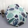 Tropical Leaf Patterned Fabric-Nature Inspired Design for Home Decor&CraftingUmbrella with Cute Design,Portable 3-Fold Compact Umbrella for