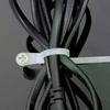 100PCS Screw Hole Cable Ties Reusable Fixed Nylon Cable Ties Self-locking Cord Ties Straps Fastening Loop Office Organizer