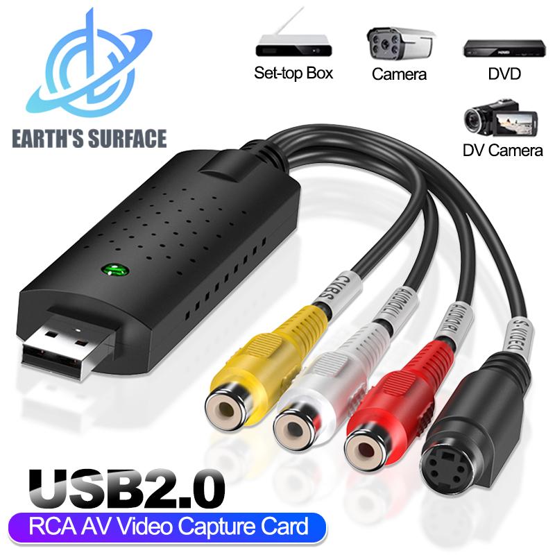 

Адаптер карти захоплення аудіо-відео USB2.0 USB 2.0 до RCA VHS TV DVD VCR Захоплення відео Конвертер VHS у цифровий для Mac PC TV DVD USB to RCA