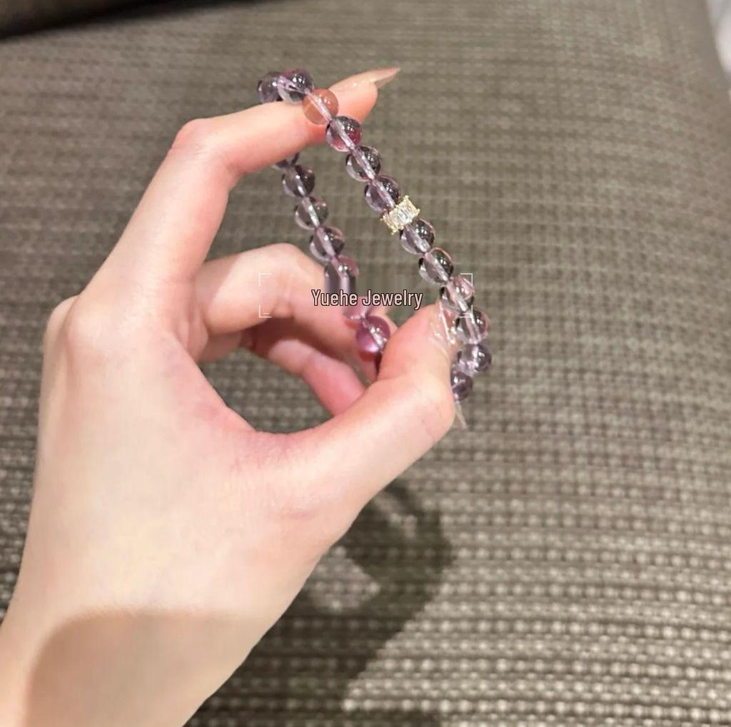 Natural Brazilian Amethyst Bracelet - Perfect Gift for Students and Best Friends
