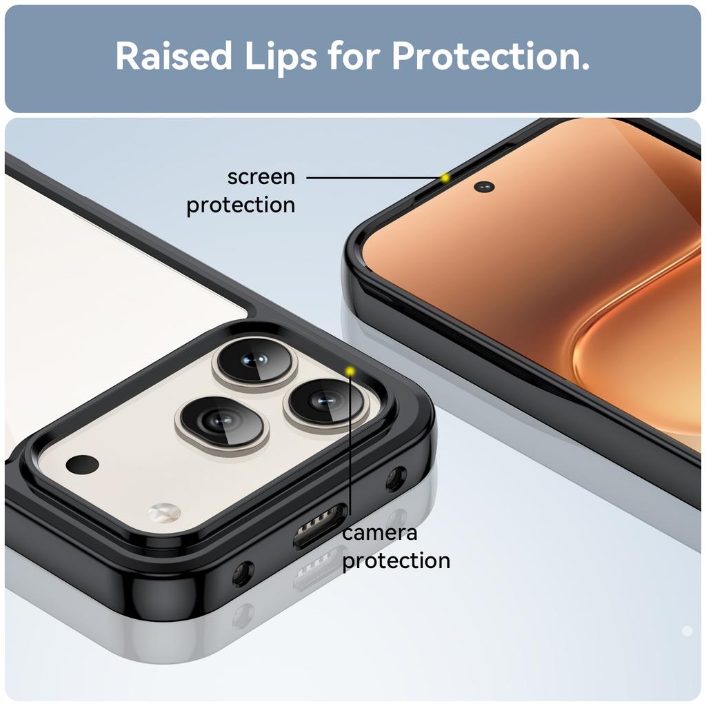 For Honor 600 Pro Cases Transparent Hard PC Phone Case For Honor 600 Pro Candy Color Frame TPU Silicone Shockproof Cover Bumper