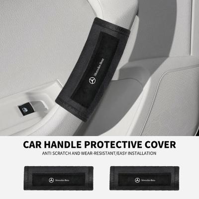 Guantes de Agarre para Techo de Coche Protección Tirador Accesorios de Emblema Automático Para Mercedes Benz AMG C E S A GLE CLC clase W204 W221 W205 W176