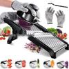 Adjustable Stainless Steel Vegetable Cutter for Shredding & Slicing