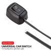 Universal Power Off Switch with Cable 60cm Car Button Switch DC 12V/24V Battery Disconnect Switch for Fog Lamp Neon Lights