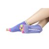 Zehenlose Halbzehen-Anti-Rutsch-Griff-Knöchel-Yoga-Socken Atmungsaktive Damen-Fünf-Zehen-Socken