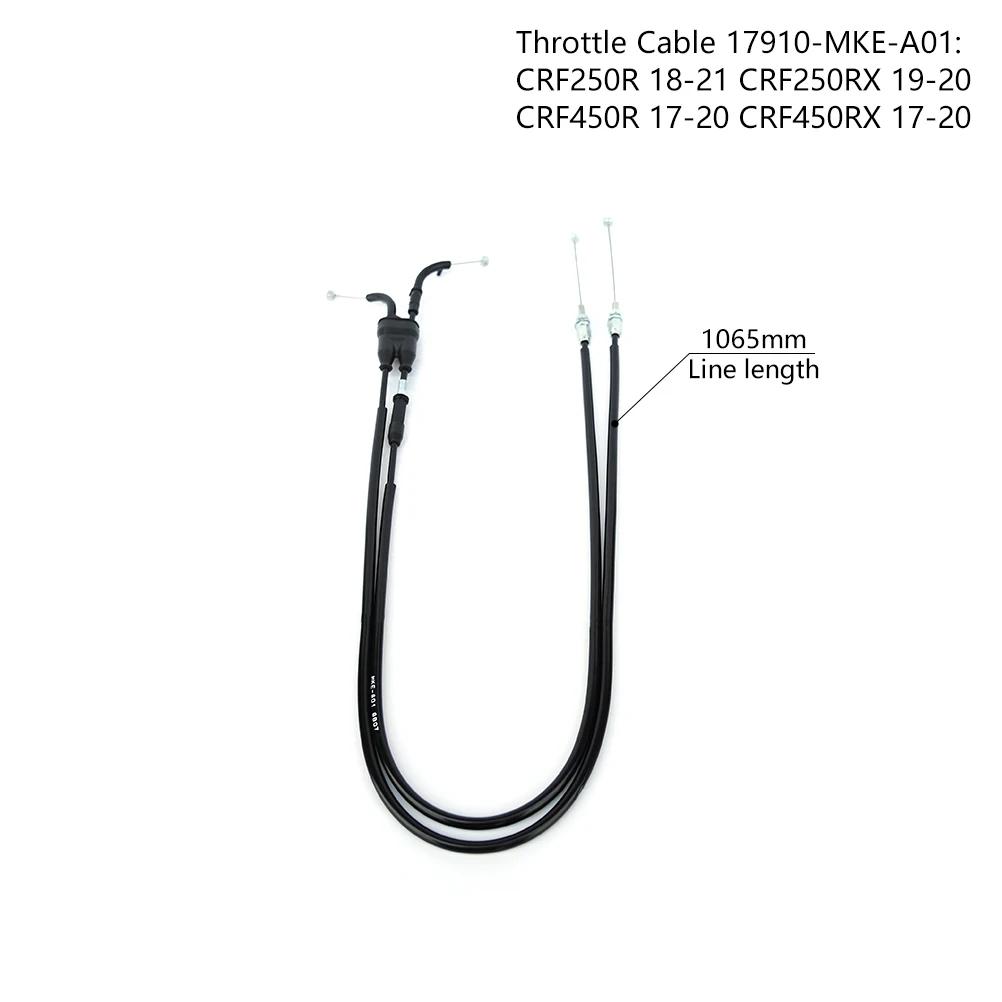 For HONDA Lengthened Clutch Cable Carburetor Throttle Line Accelerator Control Wire CRF250R CRF250RX CRF450R CRF450RX Motorcycle