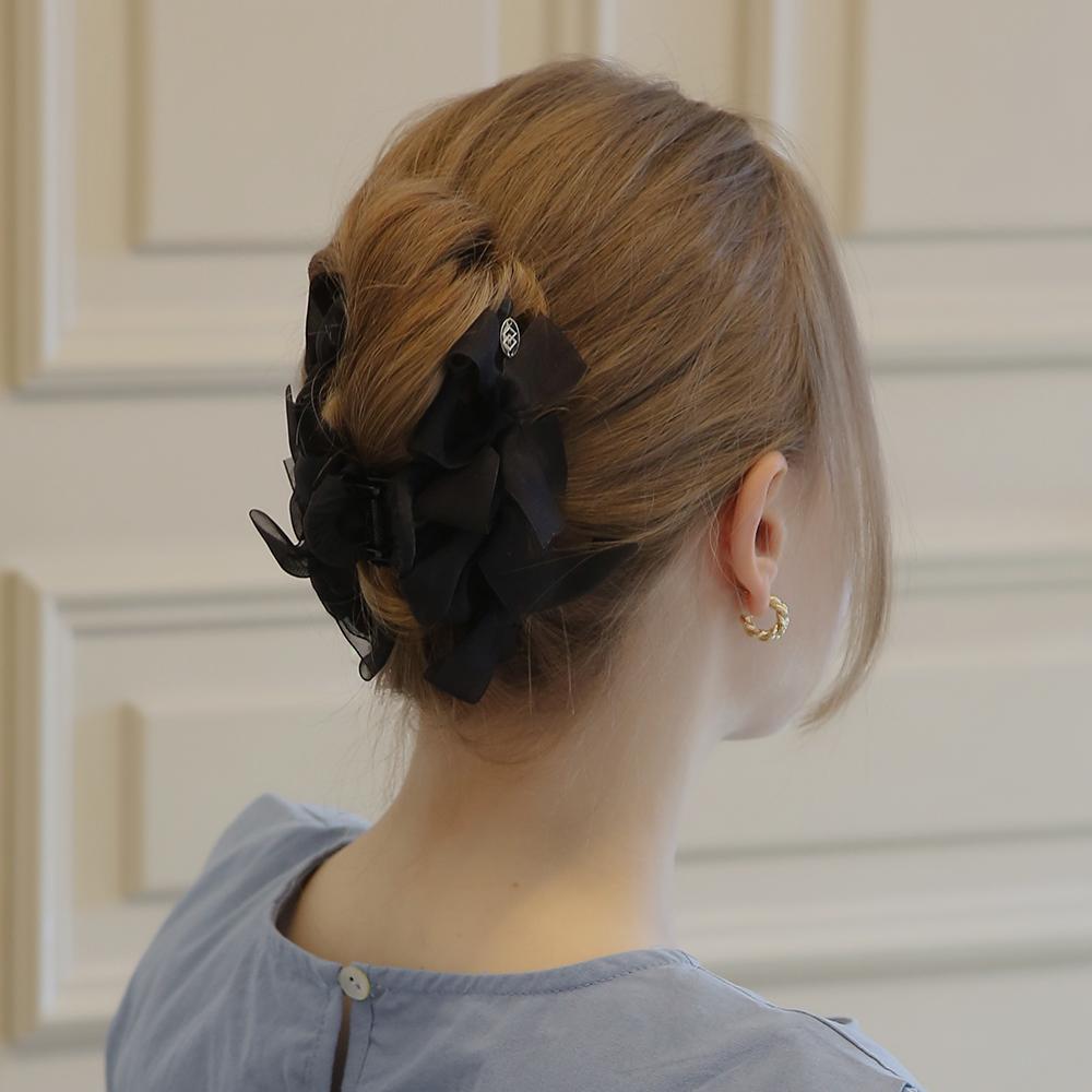 Dieuamour Lace Ribbon Hair Clip Claw Pin