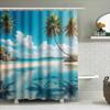 Cherry Blossom Printed Shower Curtain Vintage Asian Women Fashion Bath Decor Multicolored Waterproof Fabric Curtains For Home Ba