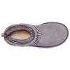 UGG Ultra Mini Fringe Bling Warm Wrap Non-Slip Vintage Tassel Plush Ankle Snow Boots Women Boots Purple Gray 1121576-SHA