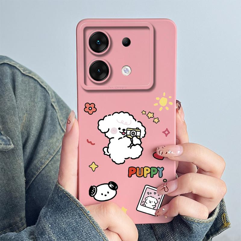 For Infinix Zero 30 5G Phone Case X6731 Cover Silicone Cute Panda Flower Boys Girls Shell Cartoon Funda Protective Casing Coque