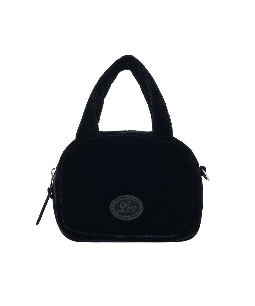 Lee Velvet Mini Bowling Bag Black