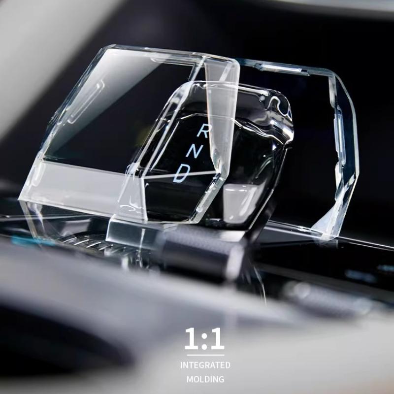 For BYD Song Plus Seal U DM-i EV 2023-2025 Crystal Lever Central Control Gear Protective Case Clear Gear Handle Head Refit Cover