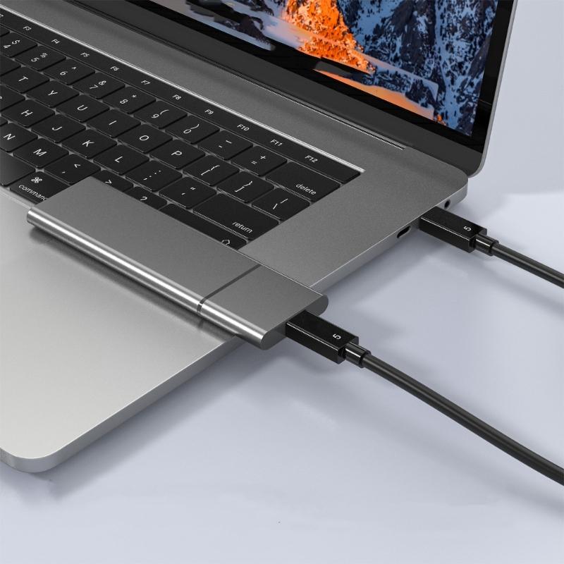 USB C To USB C Cable for Thunderbolt5, Fast 80Gbps Data Transfer, PD240W Power Delivery, Supports Double 8K Video Output