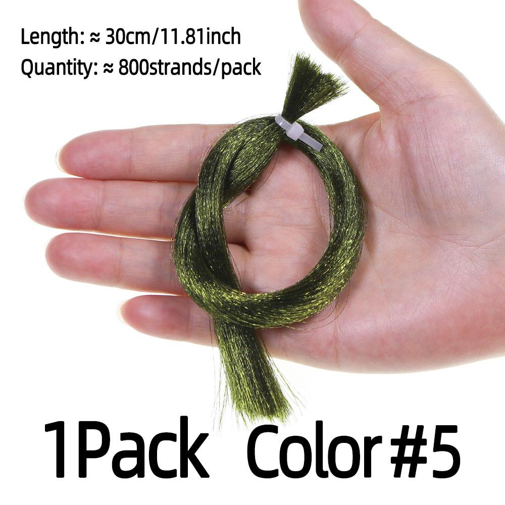 1Pack High Light Fluoro Fiber Fly Tying Material Ultra Fine Flashabou Tinsel For Streamer Bass Trout Sea Fishing Lures Baits