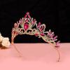 Elegant Queen Tiara Crown Vintage Princess Rhinestone Tiara Trendy Baroque Crown  Women