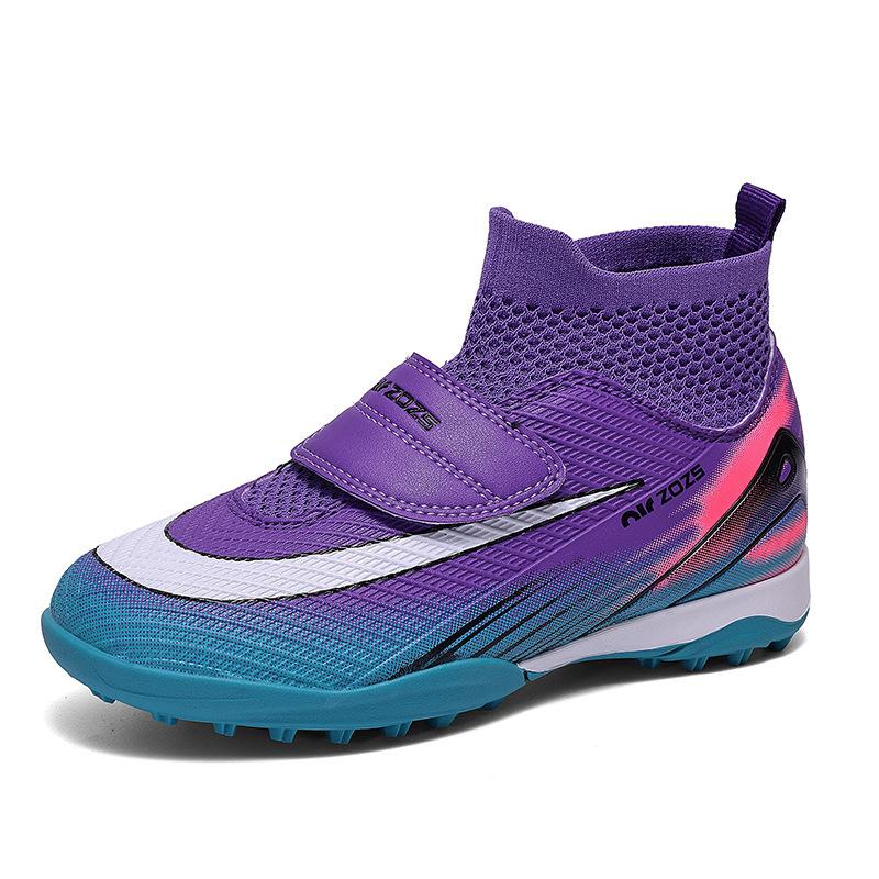 Size Sports Running Factory Sales 29 Shoes Children S Velcro Shoes Training High Top Football Shoes Elementary School Students 29